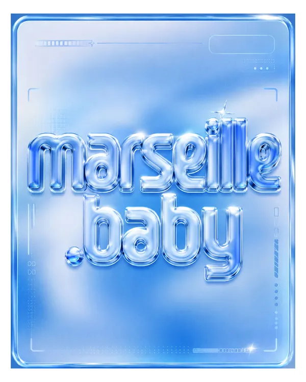 Liquid Glass — affiche marseille.baby