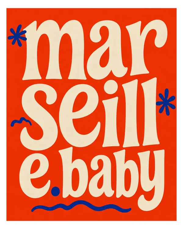 Retro Pop — affiche marseille.baby