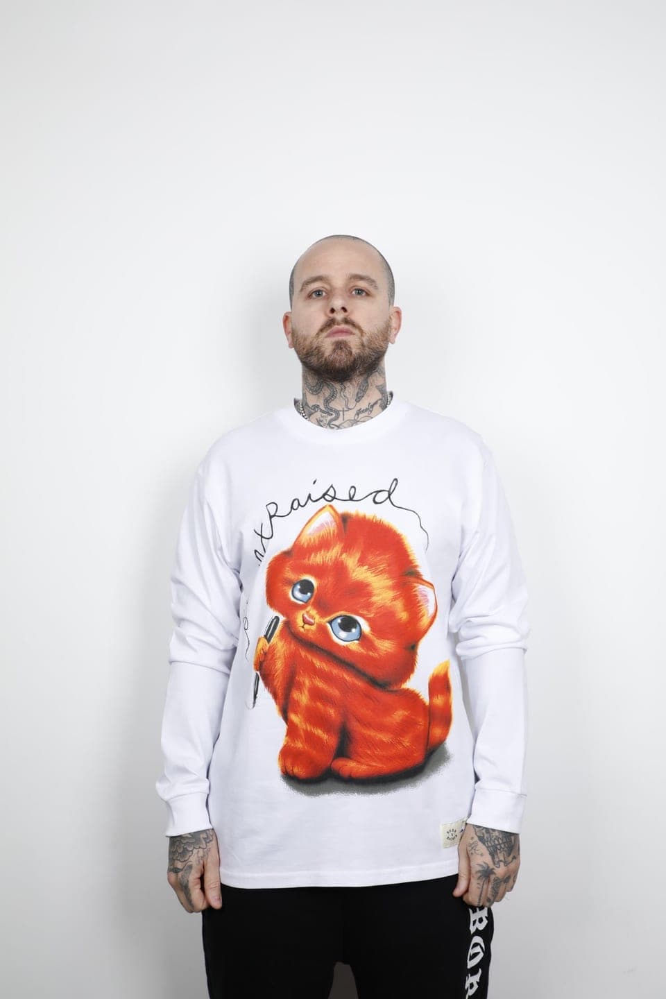 Born X Raised Kitty L/s